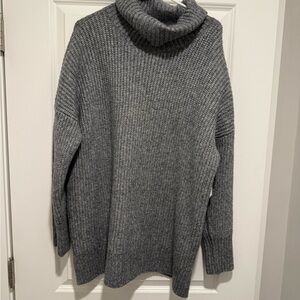 Cozy Gray Turtleneck Sweater